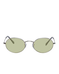 Ray-Ban Silver And Yellow Evolve Oval Sunglasses