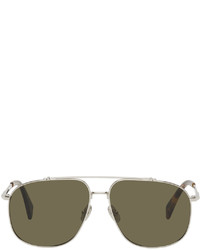 Lanvin Silver Aviator Sunglasses