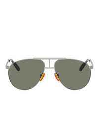 Han Kjobenhavn Silver High Aviator Sunglasses