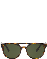 Prada Tortoiseshell Double Bridge Sunglasses