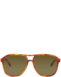 Gucci Tortoiseshell Retro Aviator Sunglasses