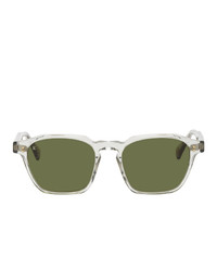 Raen Transparent And Green Pierce Sunglasses