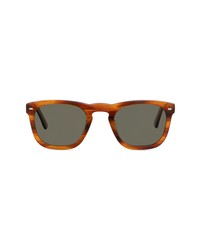 CHRISTOPHER CLOOS X Tom Brady 49mm Polarized Square Sunglasses In Bourbonblack At Nordstrom