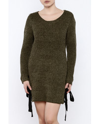 Love Tree Olive Sweater Dress
