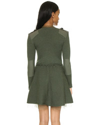 RED Valentino Ribbed Sweater Dress
