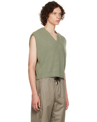 Wooyoungmi Green Cropped Vest