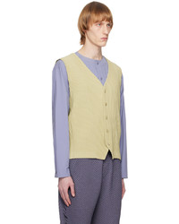 Homme Plissé Issey Miyake Green Tailored Pleats 1 Vest