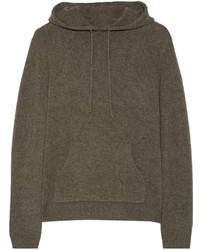 Dion Lee Hooded Open Back Cashmere Sweater Army Green