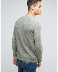 Esprit Knitted Sweater With Contrast Knit Raglan Sleeve