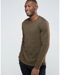 Asos Sweatshirt In Khaki