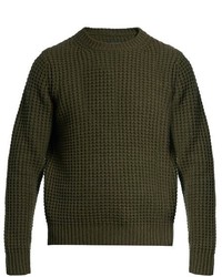 Vince Wool And Cashmere Waffle Knit Sweater