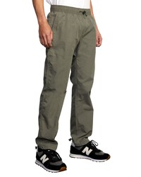RVCA Brodie Cotton Blend Trail Pants In Olive At Nordstrom