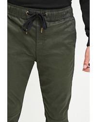 Forever 21 Coated Chino Joggers