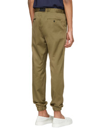 Marc Jacobs Green Cotton Drawstring Trousers