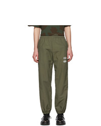Off-White Green Elastic Cuff Track Pants