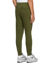 Nike Green Fleece Sportswear Club Lounge Pants