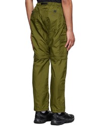 Gramicci Green Nylon Cargo Pants