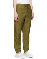 3.1 Phillip Lim Green Nylon Linen Trousers
