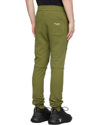 Balmain Green Ribbed Lounge Pants