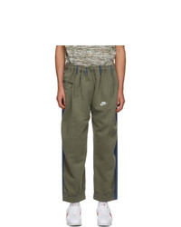 Bless Khaki And Blue Overjogging Lounge Pants