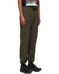 And Wander Khaki Organic Cotton Track Pants