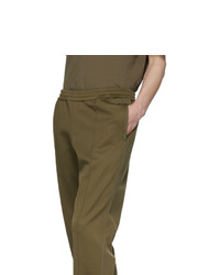 Helmut Lang Khaki Stripe Track Pants