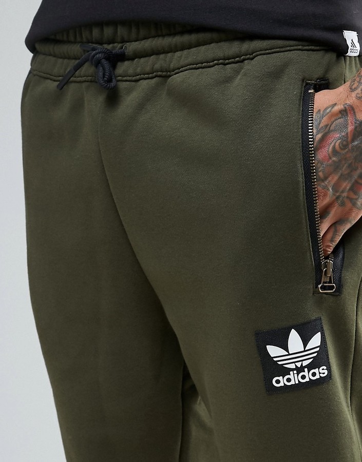 adidas olive green joggers