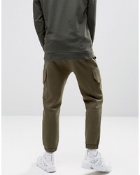 Puma Skinny Cargo Joggers In Green To Asos