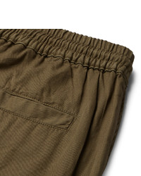 Folk Slim Fit Tapered Cotton Drawstring Trousers