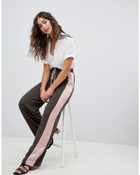 Glamorous Smart Joggers With Satin