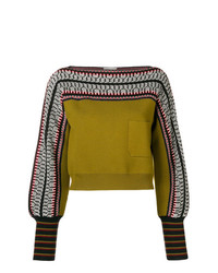 Temperley London Cropped Knit Sweatshirt