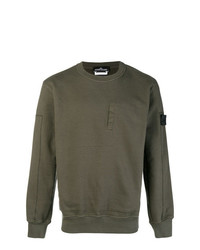 Stone Island Shadow Project Embroidered Concealed Pocket Sweatshirt