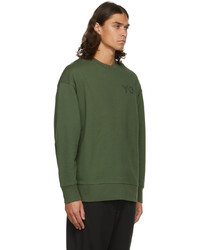 Y-3 Green Classic Logo Crewneck Sweatshirt