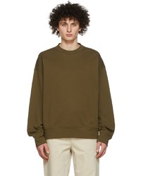 Jil Sander Green Cotton Sweatshirt