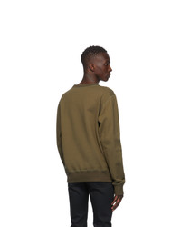 Naked and Famous Denim Green Heavyweight Terry Crewneck