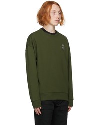 MAISON KITSUNÉ Green Puma Edition Crewneck Sweatshirt