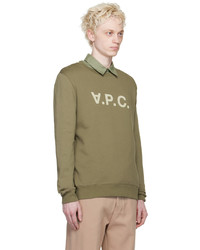 A.P.C. Khaki Vpc H Sweatshirt