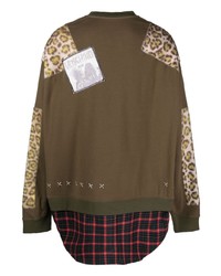 Moschino Panelled Cotton Sweatshirt