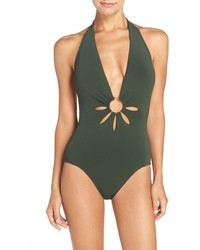 Robin Piccone Halter One Piece Swimsuit