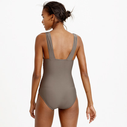 J Crew Ruched Femme One Piece Swimsuit 98 J Crew Lookastic