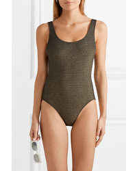 Solid & Striped The Anne Marie Ribbed Stretch Lurex Swimsuit