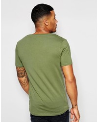 Asos Brand Muscle T Shirt With Scoop Neck And Stretch