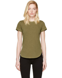 Frame Denim Green Ringer T Shirt