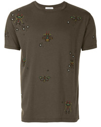 Valentino Insect Beaded T Shirt