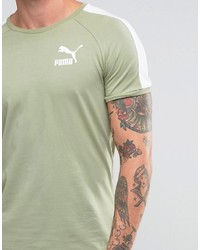 Puma Muscle Fit T Shirt In Green To Asos