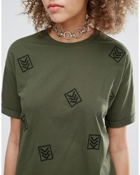 Asos T Shirt With Military Badges