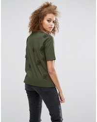Asos T Shirt With Military Badges
