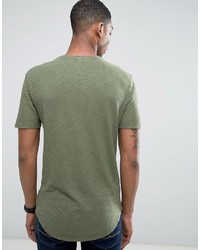 Benetton United Colors Of T Shirt In Linen Mix