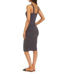 James Perse Skinny Ruched Tank Dress