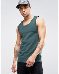 Asos Muscle Fit Tank In Green